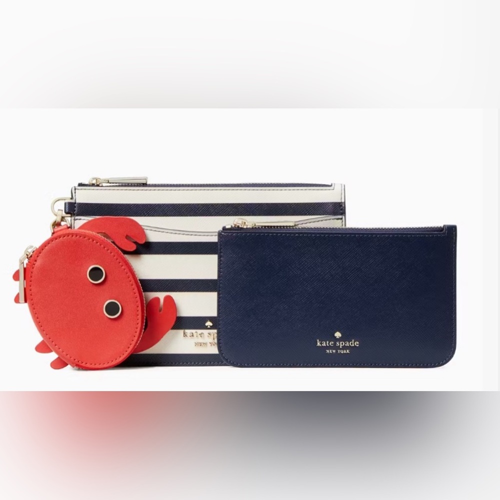 NWT! Kate Spade ♠️ Pinch Me Crab 🦀 Wristlet Set